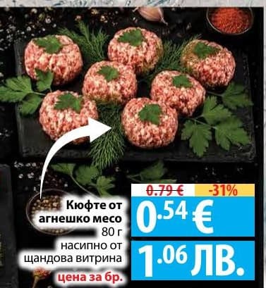Кюфте от агнешко месо
