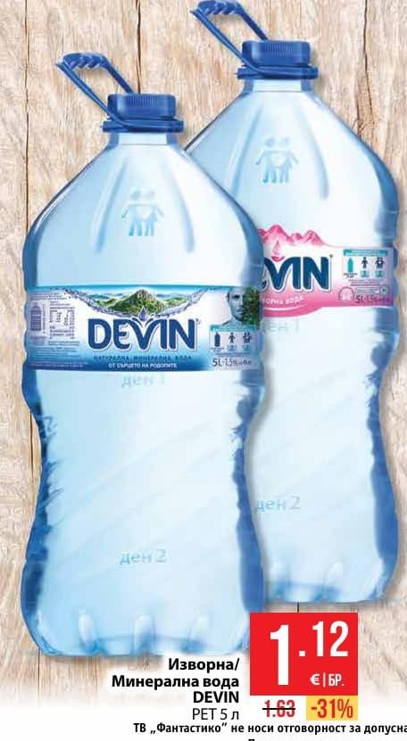 Изворна/Минерална вода DEVIN