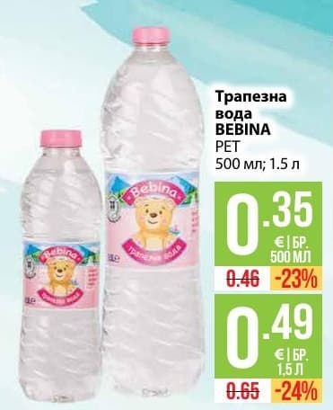 Трапезна вода BEBINA