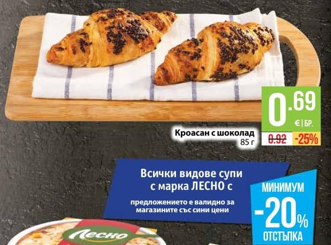 Кроасан с шоколад