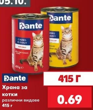 Храна за котки Dante