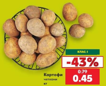 Картофи четкани
