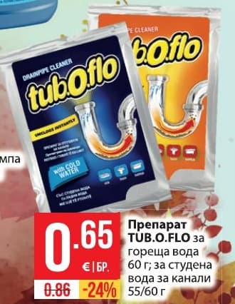 Препарат TUB.O.FLO за канали