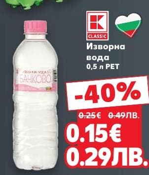 Изворна вода Classic Бачково