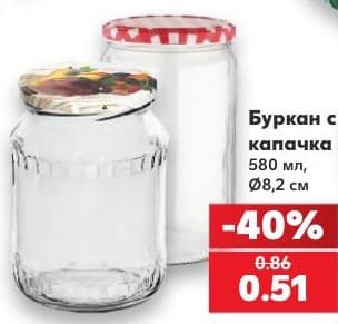 Буркан с капачка